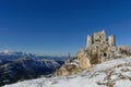 Ancient fortress in the Abruzzesi mountains Royalty Free Stock Photo