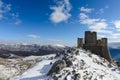 Ancient fortress in the Abruzzesi mountains Royalty Free Stock Photo