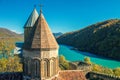 Ancient Fortress Ananuri in Georgia Royalty Free Stock Photo