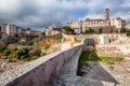 Ancient fortress in Bastia, on the island of Corsica, France. Tr Royalty Free Stock Photo