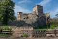 Ancient fortress called Momcilov grad in Pirot city park in Serb Royalty Free Stock Photo