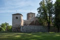 Ancient fortress called Momcilov grad in Pirot city park in Serb Royalty Free Stock Photo