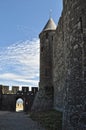 An ancient fortress in Carcassonne Royalty Free Stock Photo