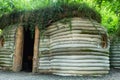 The ancient fortress eski house near the forest.