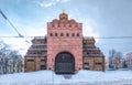 Ancient fortress Golden Gate in Kiev, Ukraine. Ancient Kievan Rus