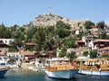 Ancient fortress in Kekova Royalty Free Stock Photo