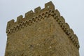 Fragment of the ancient fortress tower Royalty Free Stock Photo