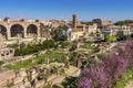 Ancient Forum Titus Arch Roman Colosseum Rome Italy Royalty Free Stock Photo