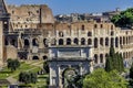 Ancient Forum Titus Arch Roman Colosseum Rome Italy Royalty Free Stock Photo