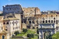 Ancient Forum Titus Arch Roman Colosseum Rome Italy Royalty Free Stock Photo