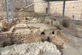 Ancient foundations in Salobrena Castle , Spain