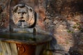 Ancient fountain. Giardino degli aranci, Parco Sav Royalty Free Stock Photo