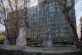 Ancient fountain in Madrid, Spain