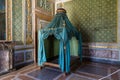 Ancient Four-poster Bed from the Napoleonic Period inside Ducal Palace in Mantua -Italy