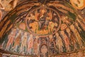 Ancient fresco in christian church in Cappadocia, Turkey Royalty Free Stock Photo