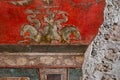 Ancient fresco in a house in Pompeii