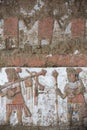 Ancient fresco in Huaca de la Luna, Trujillo