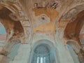 ancient frescoes of Church of St. Nicholas the Wonderworker. icons, paintings on walls. Demre, Turkey, August 3, 2022 Royalty Free Stock Photo