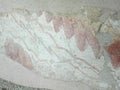 Ancient frescoes of a small archaeological site