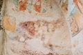 Ancient Frescoes In Walls Of Caves Of David Gareja Monastery Complex Royalty Free Stock Photo