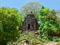 The ancient Funan sites of Angkor Borei and Phnom Da is a hill and the name for the first art style period in pre-Angkorian times, Royalty Free Stock Photo