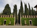 Verona ancient villa garden