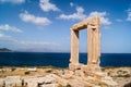 Ancient gate of Apollon temple at the island of Naxos