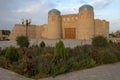 Ancient gate of Khiva city in September morning. Uzbekistan