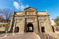 Gate of San Agostino in Bergamo Old Town - Lombardy Italy Royalty Free Stock Photo