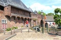 Ancient Koppelpoort castle and town wall,Amersfoort, Netherlands Royalty Free Stock Photo