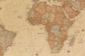 Ancient geographic map of Africa Royalty Free Stock Photo