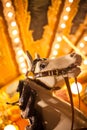 Ancient German Horse Carousel built in 1896 in Navona Square, Rome, Italy Royalty Free Stock Photo