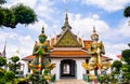 Ancient Giant statues in Wat Arun, Temple of Dawn, Bangkok, Thai