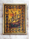 Ancient Icon, Saint George Slaying the Dragon