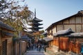 Ancient Gion in Kyoto, Japan Royalty Free Stock Photo