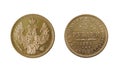 Ancient gold coin Royalty Free Stock Photo