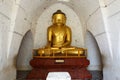 Ancient golden buddha statue