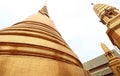 Ancient golden pagoda in Thailand temple