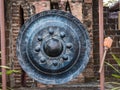 Ancient gong in Thai temple