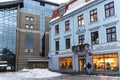 Ancient gothic building which houses the Lido Beer House in Riga Old Town