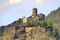 Ancient Gothic castle of Strekov on top of a high cliff Royalty Free Stock Photo