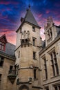 Ancient gothic style house or chateau