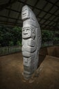 Ancient grave statue closeup in Colombia