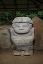 Ancient grave statue closeup in Colombia