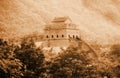 Ancient Great Wall of China. Royalty Free Stock Photo