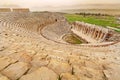 Ancient Greco-Roman Theater in ancient city Hierapolis near Pamukkale, Turkey Royalty Free Stock Photo