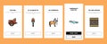 Ancient Greece Mythology History Onboarding Icons Set Vector