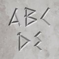 Ancient Greece style letters Royalty Free Stock Photo