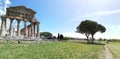 Ancient Greece temple with paestum