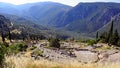 Ancient Greek Amphitheatre, Sanctuary of Apollo, Delphi, Greece Royalty Free Stock Photo